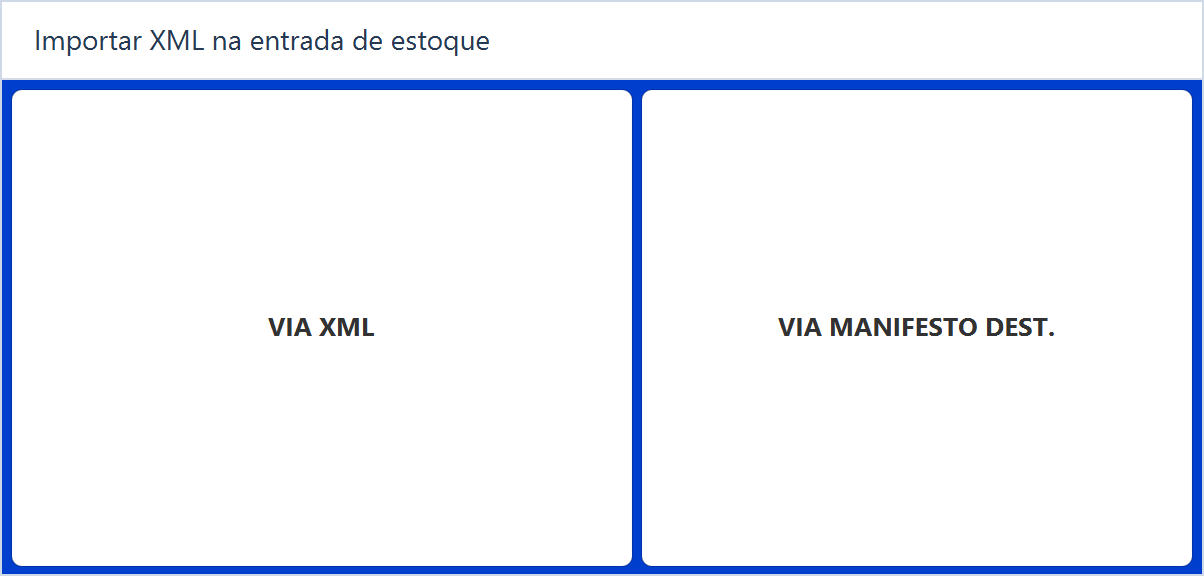 Escolher a origem da nota de entrada — O cenário do tutorial utiliza nota-exemplo.xml, nota 123 de R$ 300,00.